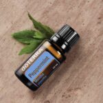 bottle of a Doterra peppermint oil